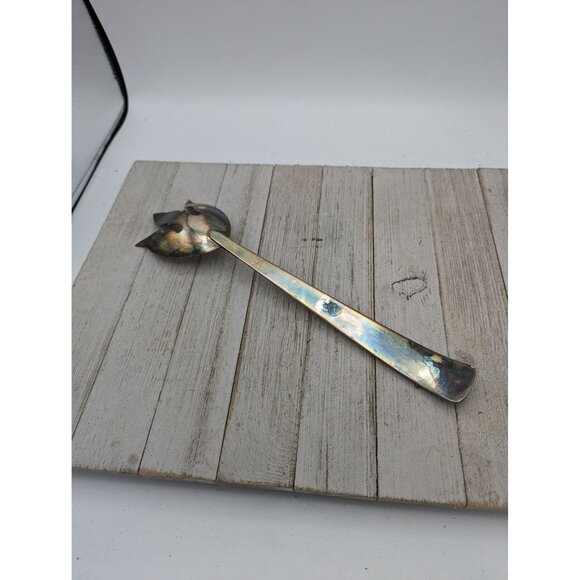 3 Three Crown Silversmiths Salad Serving Fork Silver Plate 12 1/4" - Picture 3 of 6